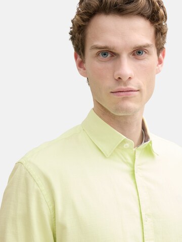 Coupe regular Chemise TOM TAILOR en vert