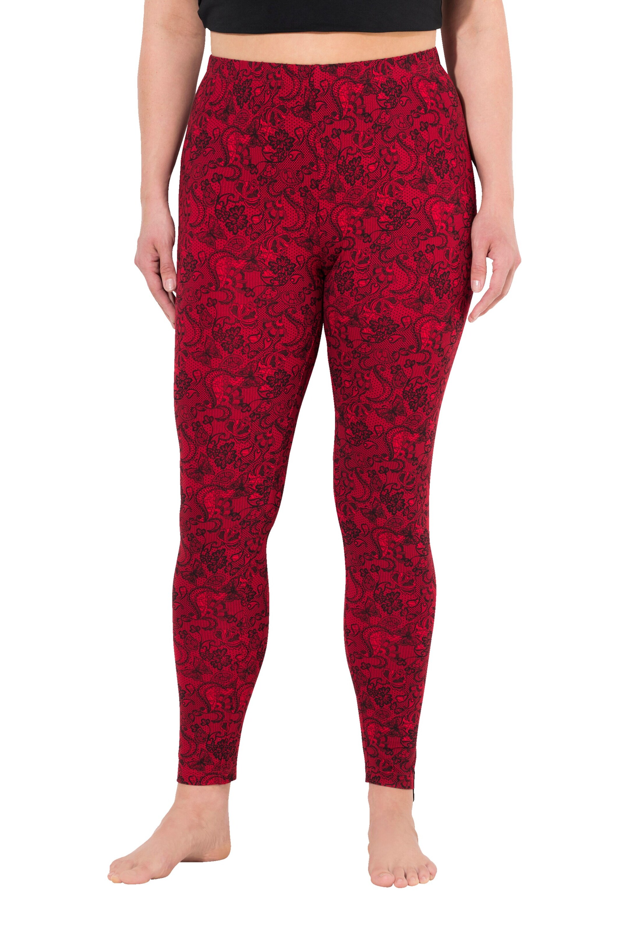 Ulla Popken Skinny Hose in Rot: Vorderseite