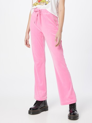 Gina Tricot Flared Trousers 'Melinda' in Pink: front