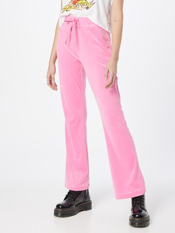 Gina Tricot Flared Broek 'Melinda' in Roze: voorkant