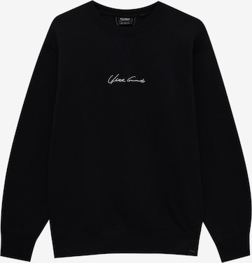 Pull&Bear Sweatshirt i svart: forside