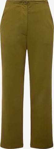 Regular Pantalon Ulla Popken en vert : devant