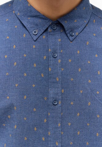 MUSTANG Regular fit Button Up Shirt in Blue