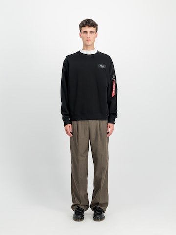 juoda ALPHA INDUSTRIES Megztinis be užsegimo