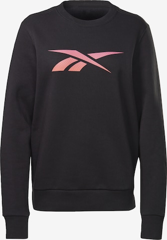 Reebok Athletic Sweatshirt in Black: front