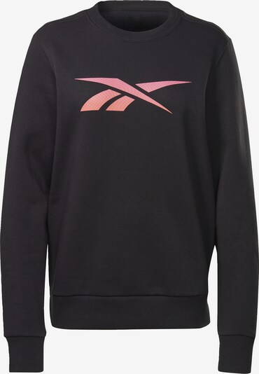 Reebok Sport Sportsweatshirt i lyserosa / svart, Produktvisning