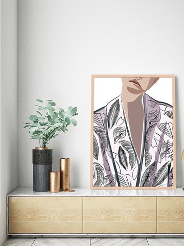 Liv Corday Bild 'Woman in Printed Jacket' in Braun