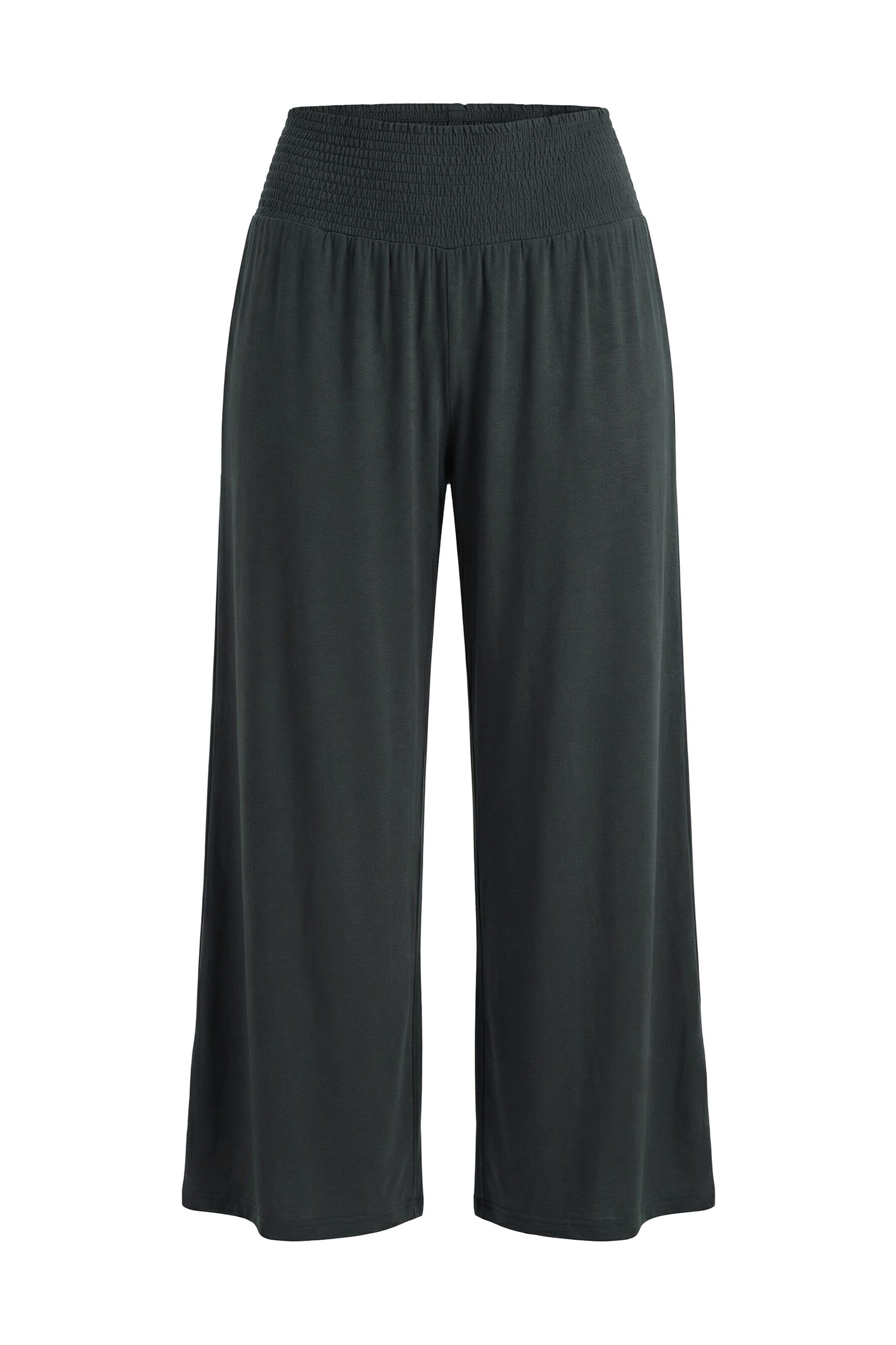 Ulla Popken Wide Leg Hose in Grau: Vorderseite
