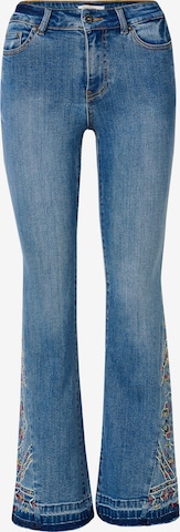 KOROSHIBootcut/trapezice Traperice - plava boja: prednji dio