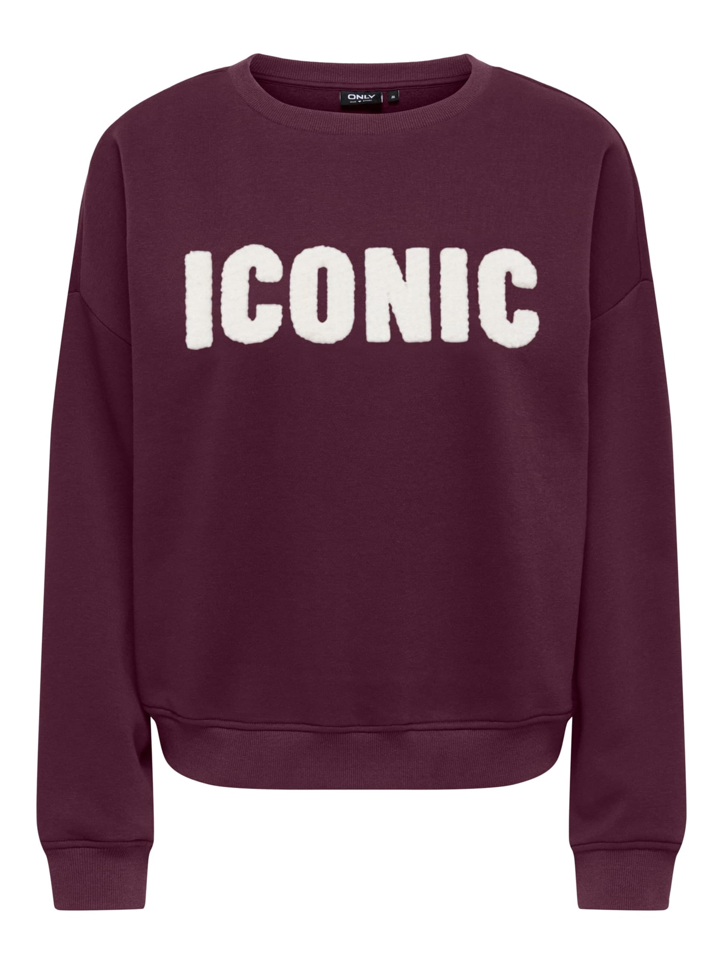 ONLY Sweatshirt 'ONLSweat' in Rood: voorkant
