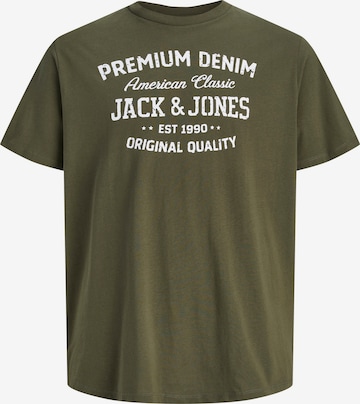 Jack & Jones Plus - Camisa 'JPRBLUSIMON' em verde: frente