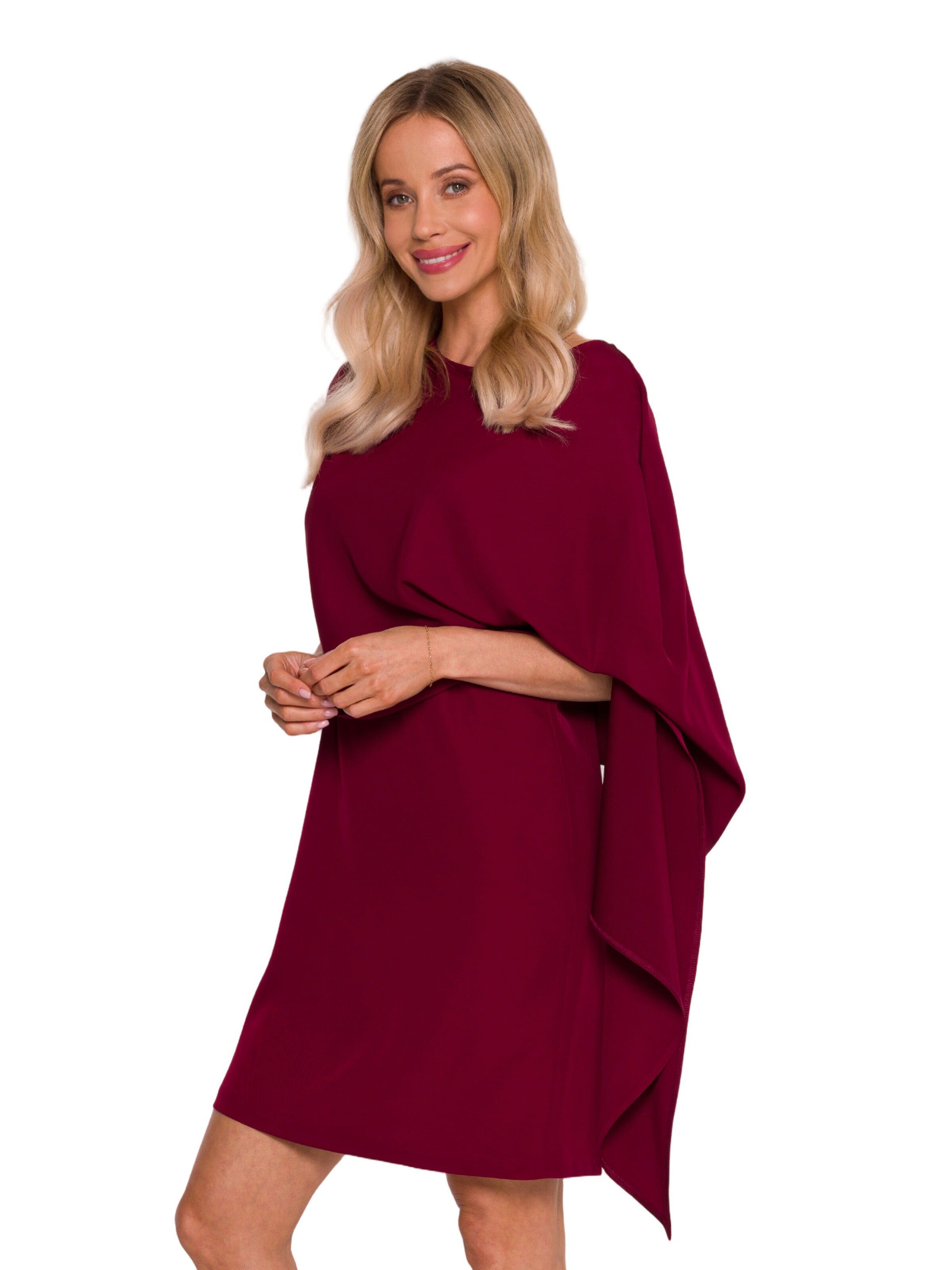 Rochie 'Sukienka z peleryną' de la Stylove pe roșu