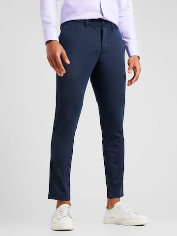 Coupe slim Pantalon chino 'MARCO' JACK & JONES en bleu : devant