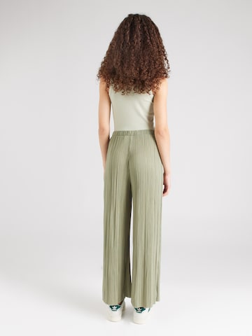 VILA Wide leg Pants 'PLISA' in Green