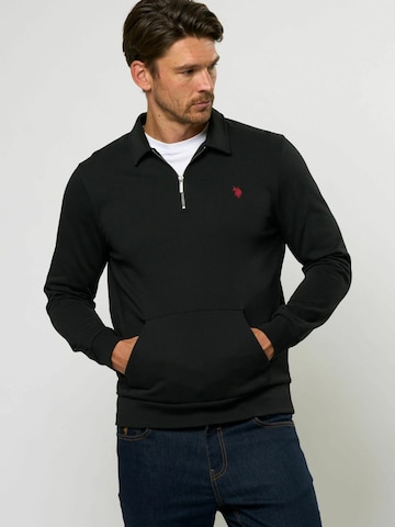 U.S. POLO ASSN. Trui 'Theodor' in Zwart