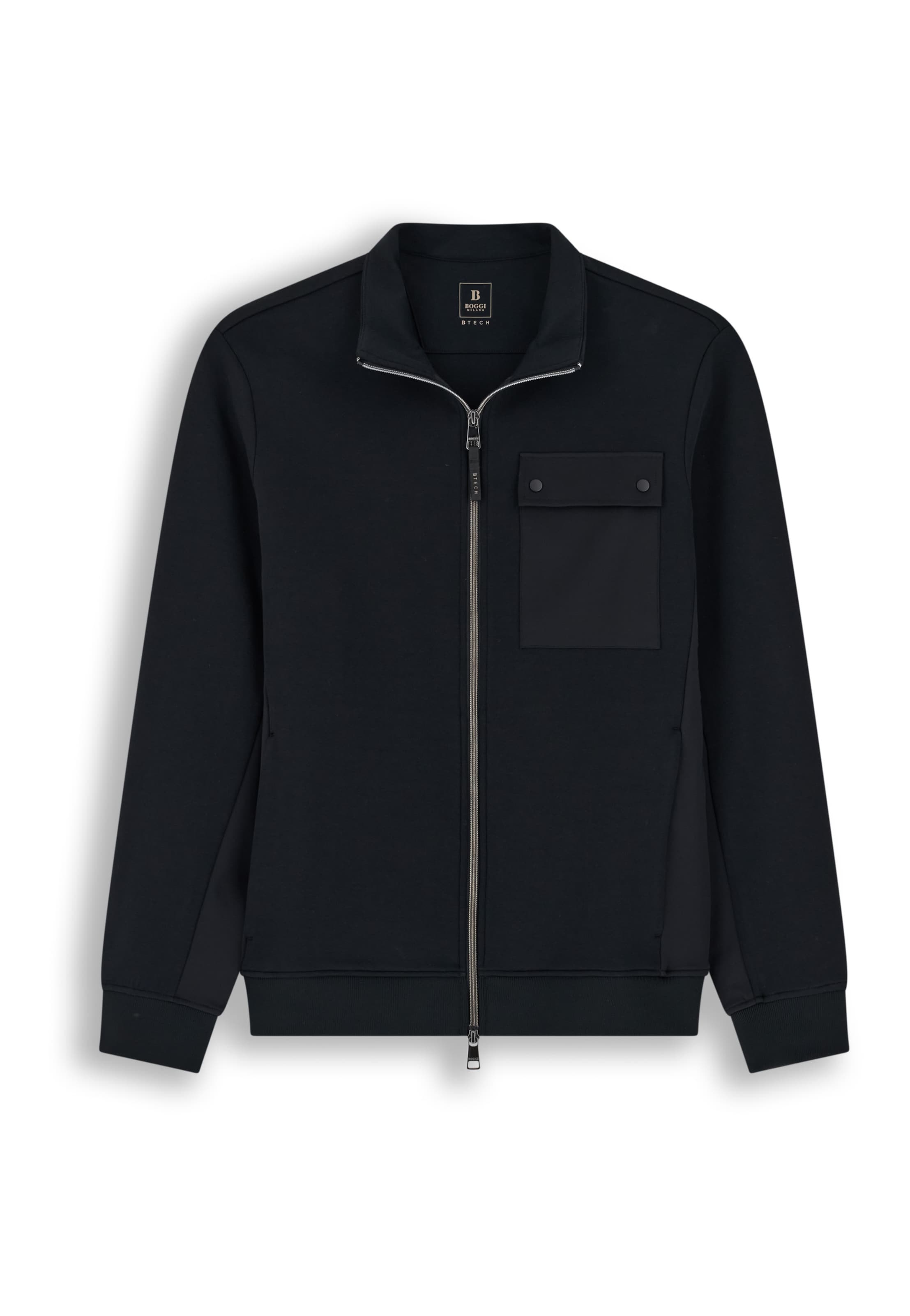 Veste de survêtement Boggi Milano en noir : devant
