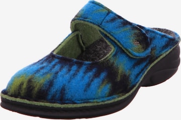 Finn Comfort Slippers in Blue: front