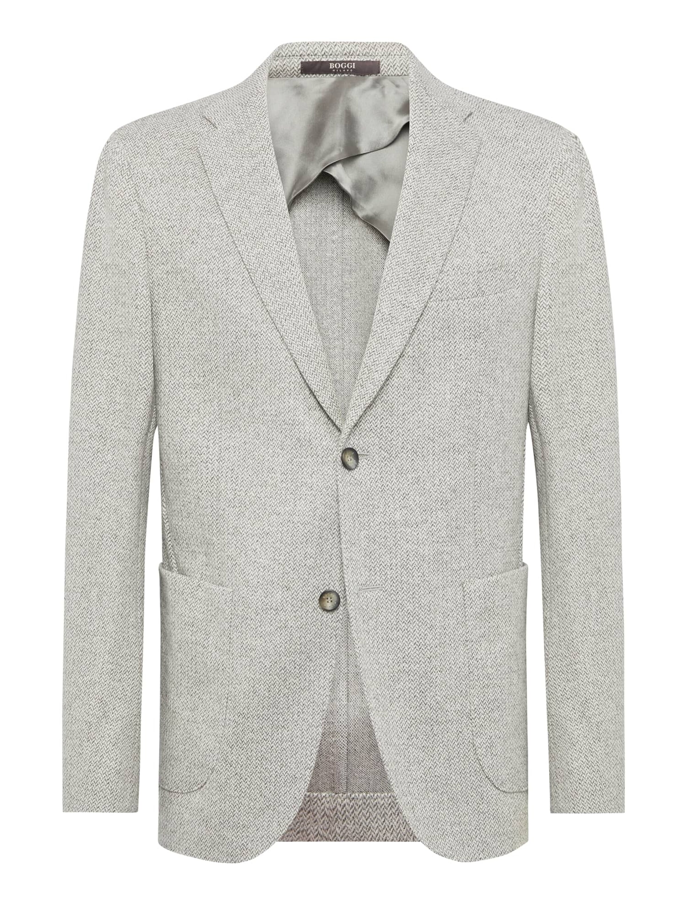 Regular fit Giacca da completo di Boggi Milano in grigio: frontale