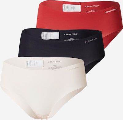 Moteriškos kelnaitės 'Invisibles' iš Calvin Klein Underwear, spalva – kremo / raudona / juoda, Prekių apžvalga