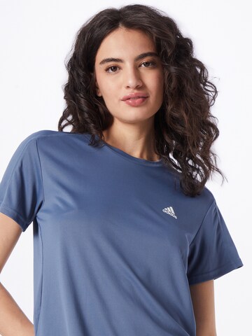 ADIDAS SPORTSWEAR - Camisa funcionais 'Run It ' em azul