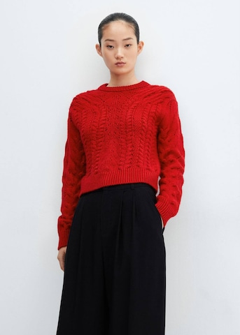 MANGO Sweter 'Chilly' w kolorze czerwony