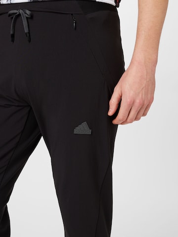 Effilé Pantalon de sport 'Designed 4 Gameday' ADIDAS SPORTSWEAR en noir