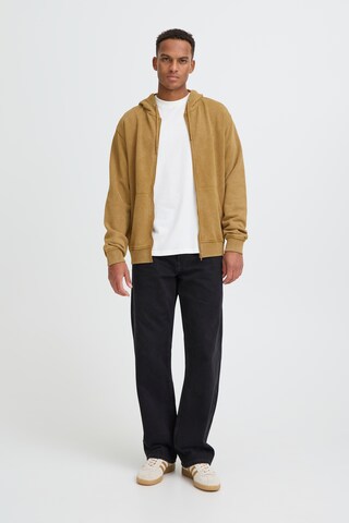 BLEND Zip-Up Hoodie in Yellow