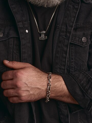 REYTEL Hangers 'THOR'S HAMMER with TREE OF LIFE' in Zilver