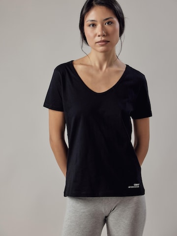 T-shirt 'T-Shirt Scollo Profondo' OWN Off With Nature en noir : devant