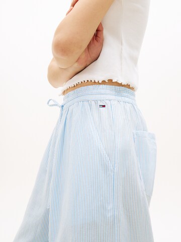 Tommy Jeans Wide leg Broek in Blauw