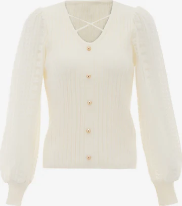 balta NAEMI Kardiganas: priekis