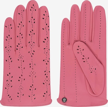 Gants ' Madeira ' Roeckl en rose : devant