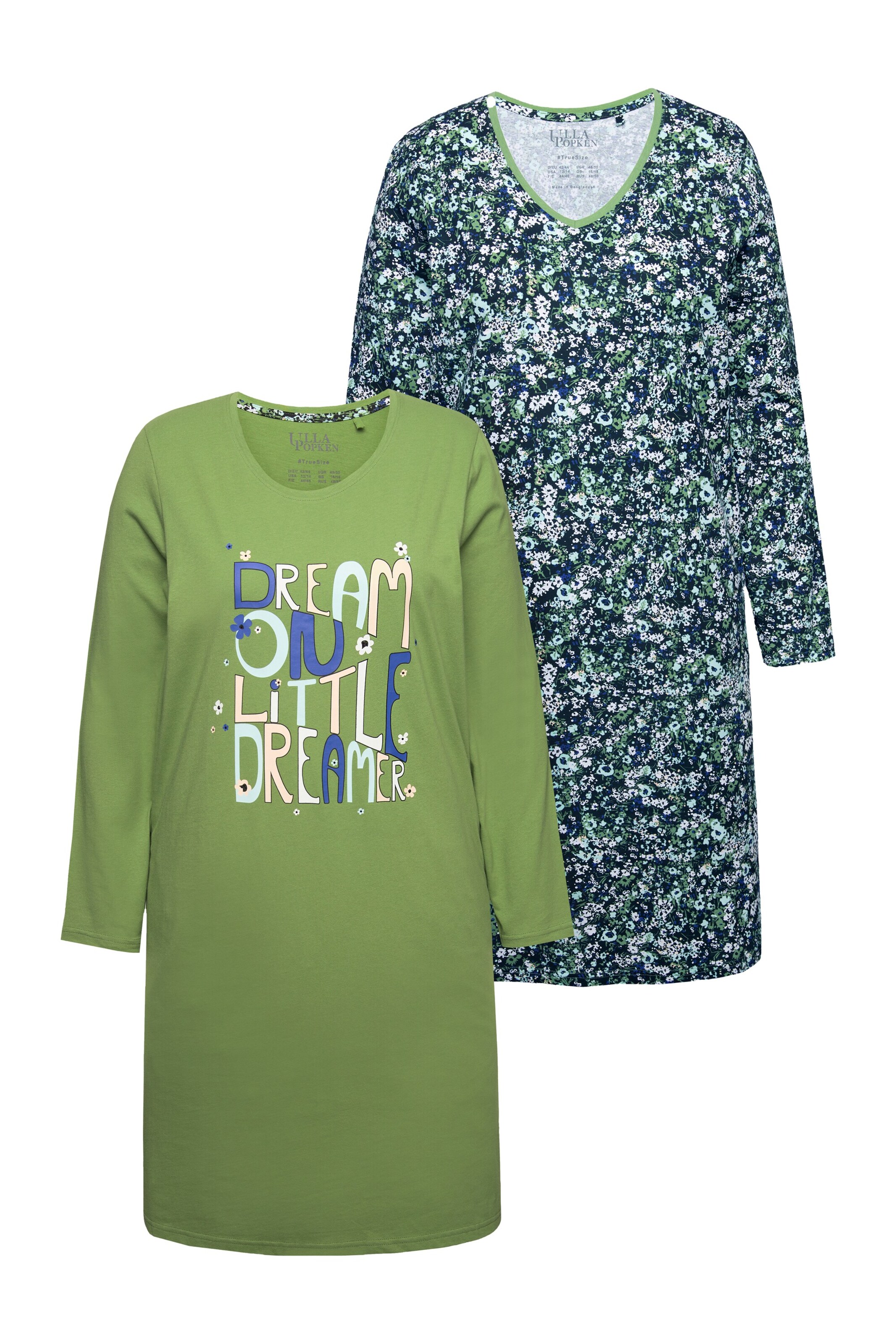 Ulla Popken Nočná košieľka - Modrá: predná strana