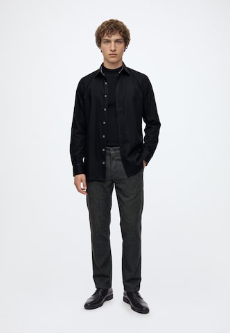 OLYMP Slim Fit Hemd 'Level 5' in Schwarz