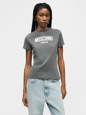 Moschino Jeans Koszulka w kolorze szary: przód