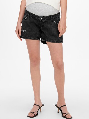 Only Maternity Regular Shorts 'Jagger' in Schwarz