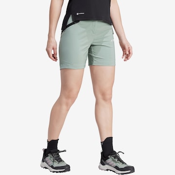 ADIDAS TERREX Regular Outdoor Pants 'Xperior' in Green