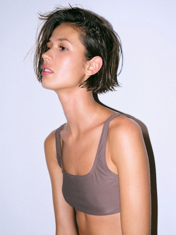 Bustier Hauts de bikini The Set en gris