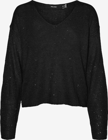 VERO MODA Пуловер 'LEILANI' в черно: отпред