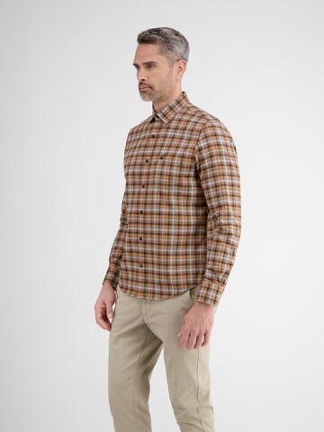 LERROS Regular fit Button Up Shirt in Brown