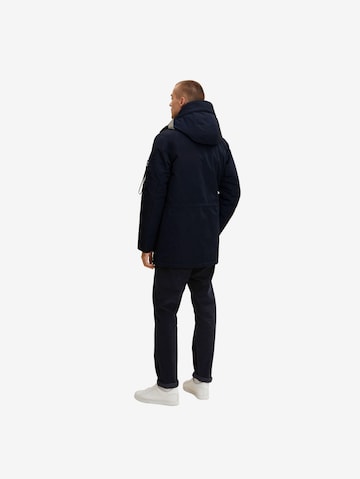 Parka mi-saison 'Rough' TOM TAILOR en bleu