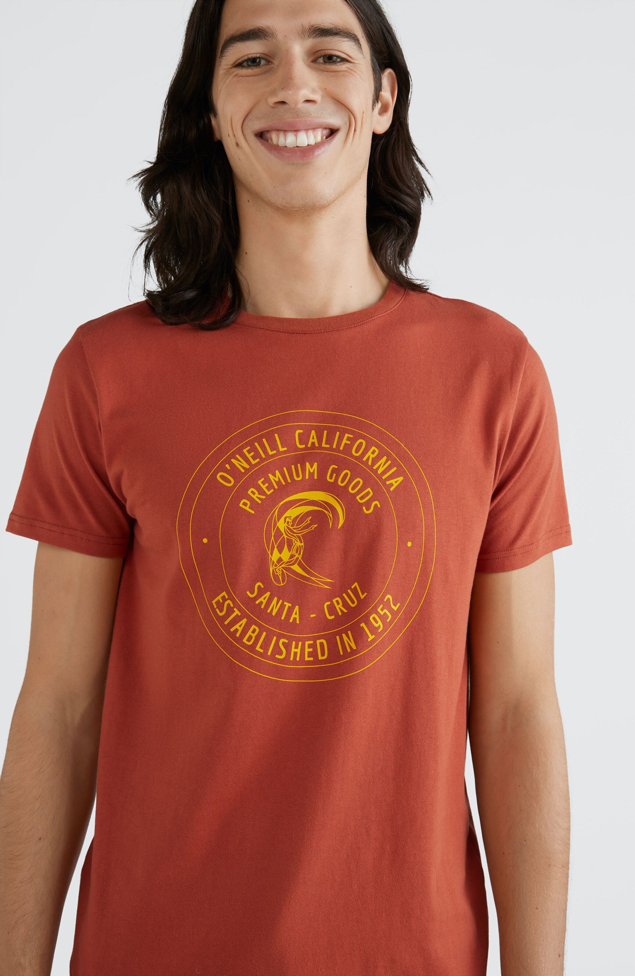 Männer Shirts O'NEILL T-Shirt 'Explore' in Rostrot - ZT87010