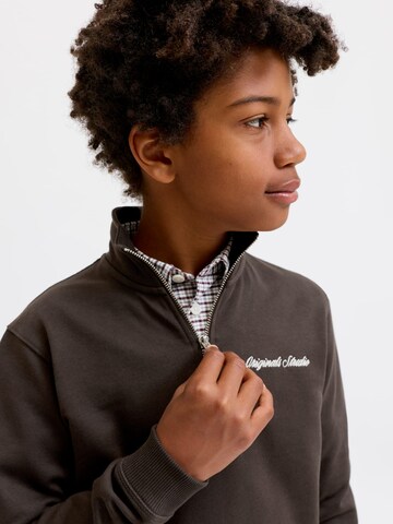 Jack & Jones Junior Sweatshirt 'JORNorrebro' in Brown