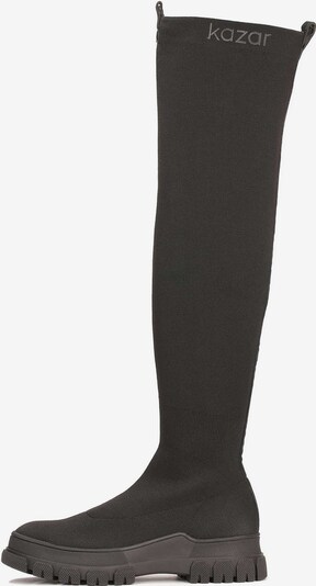 Kazar Škornji čez koleno | temno siva / črna barva, Prikaz izdelka
