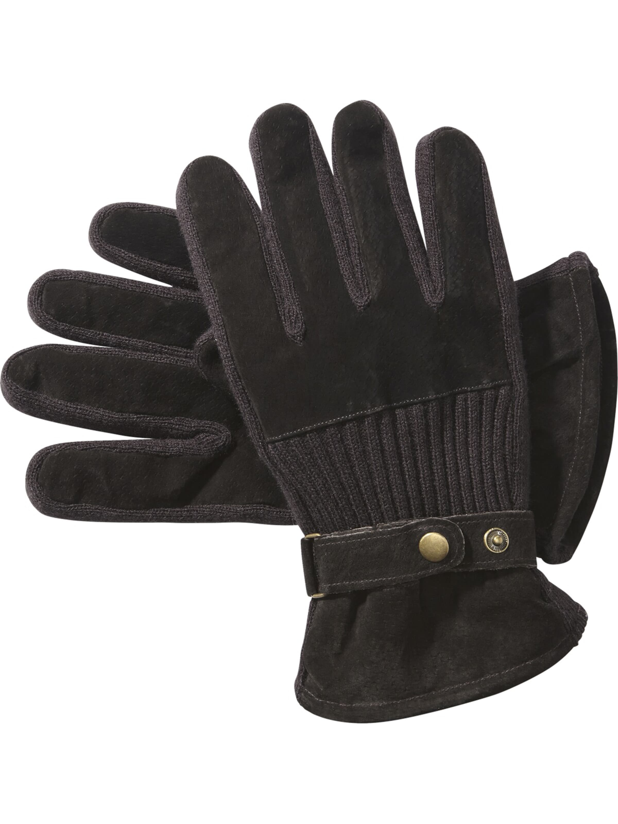 BABISTA Full Finger Gloves in Brown: front