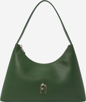 FURLA - Mala de ombro 'DIAMANTE S' em verde: frente