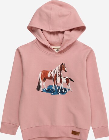 Sweat-shirt Walkiddy en rose : devant