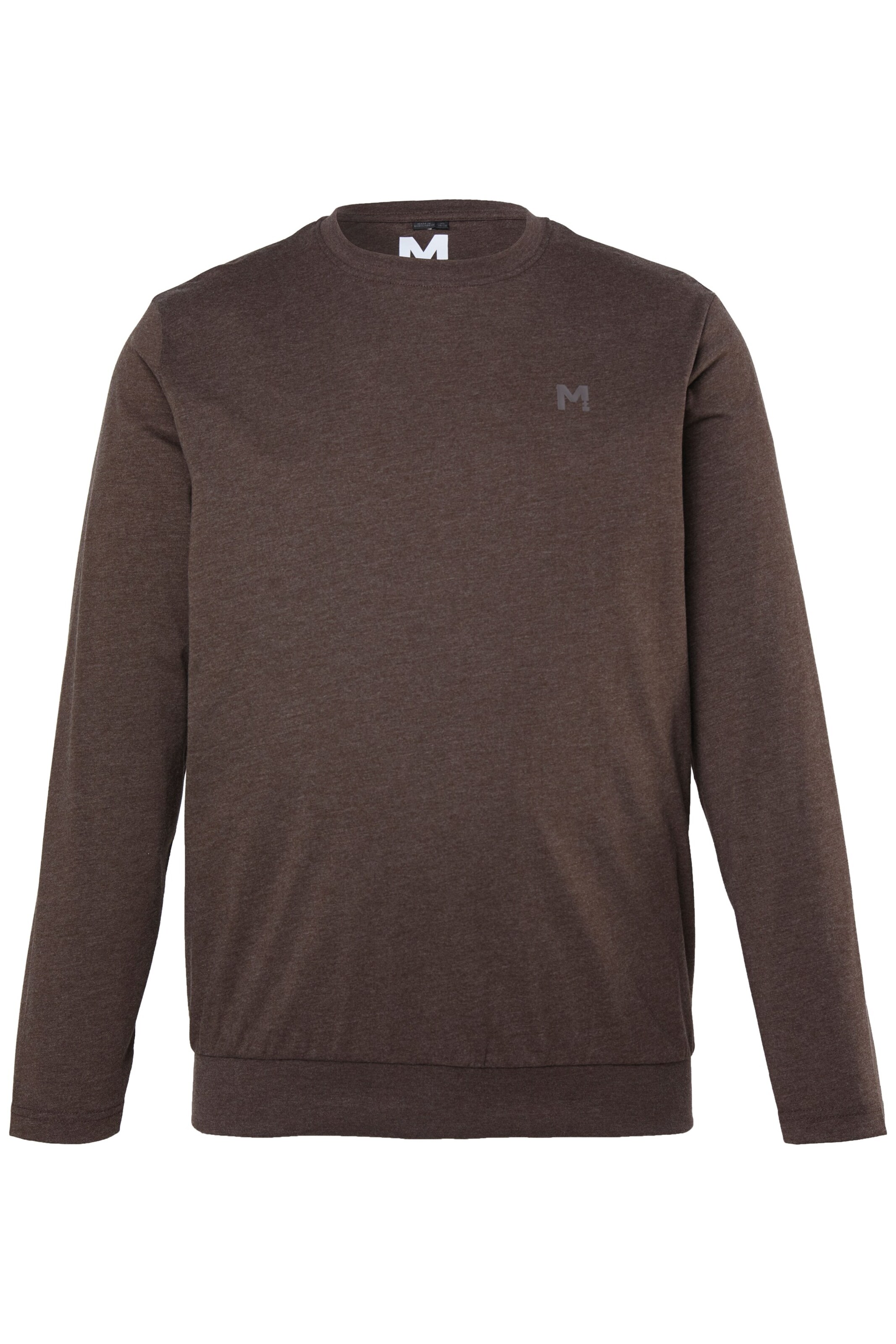 Men Plus Shirt in Brown: front