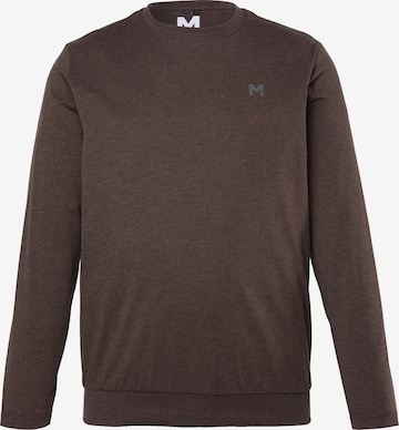 Men Plus Shirt in Brown: front