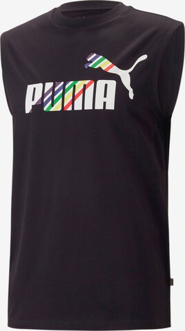 juoda PUMA Sportiniai marškinėliai: priekis